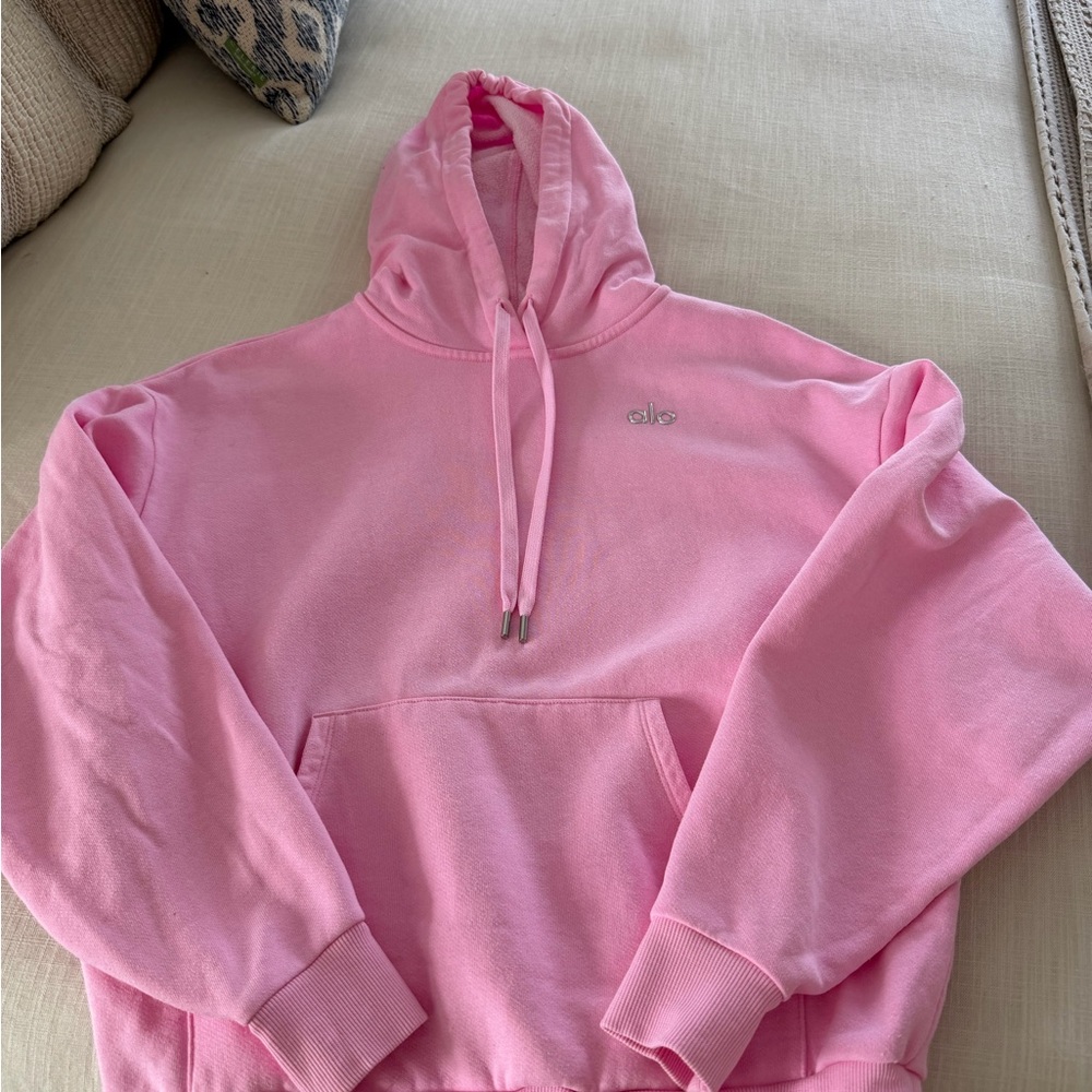 ALO Yoga Pink Women's Pullover Hoodie